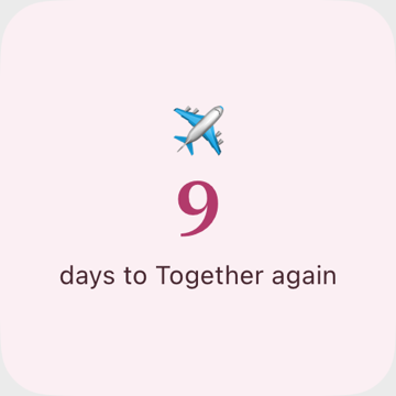 Reunion countdown widget